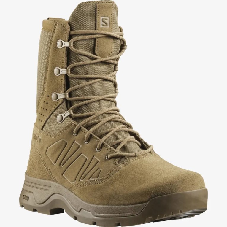 Brown Salomon Guardian Climasalomon Waterproof Men's Tactical Boots | IE SG5739